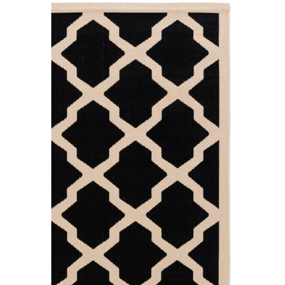 Tapis intérieur / extérieur noir Arneshia