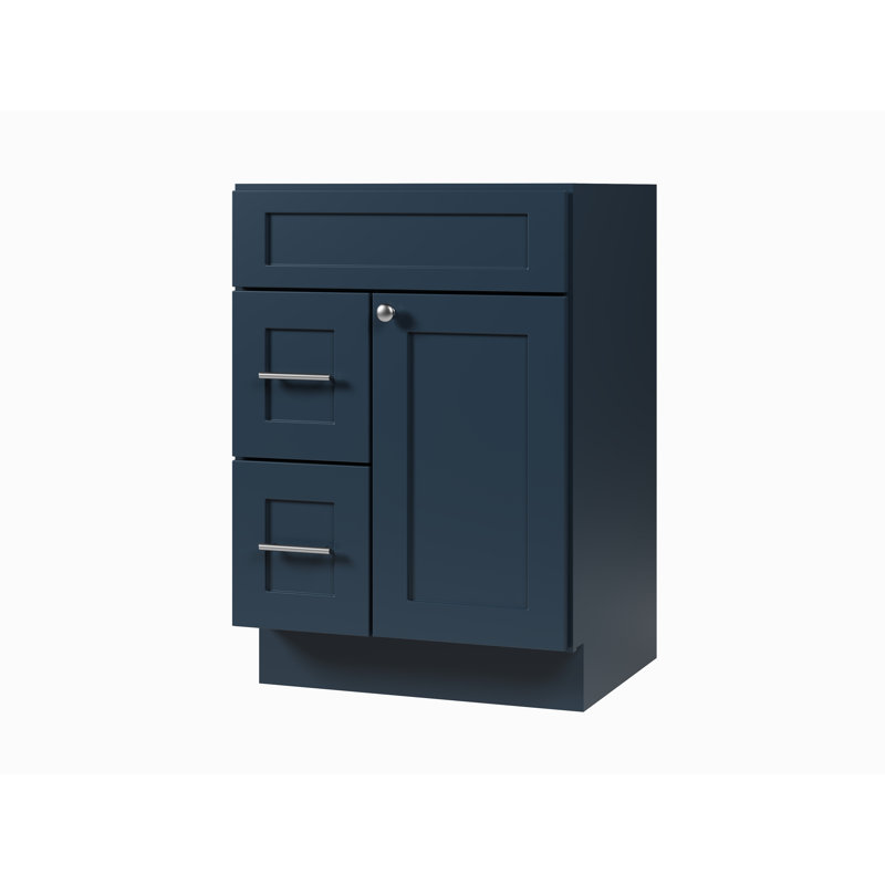 Base de meuble-lavabo simple 24 po seulement, Bleu