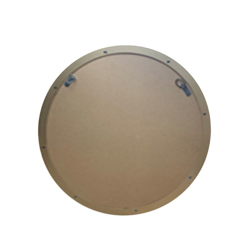 Metal Round Mirror, 23.5" x 23.5", Black