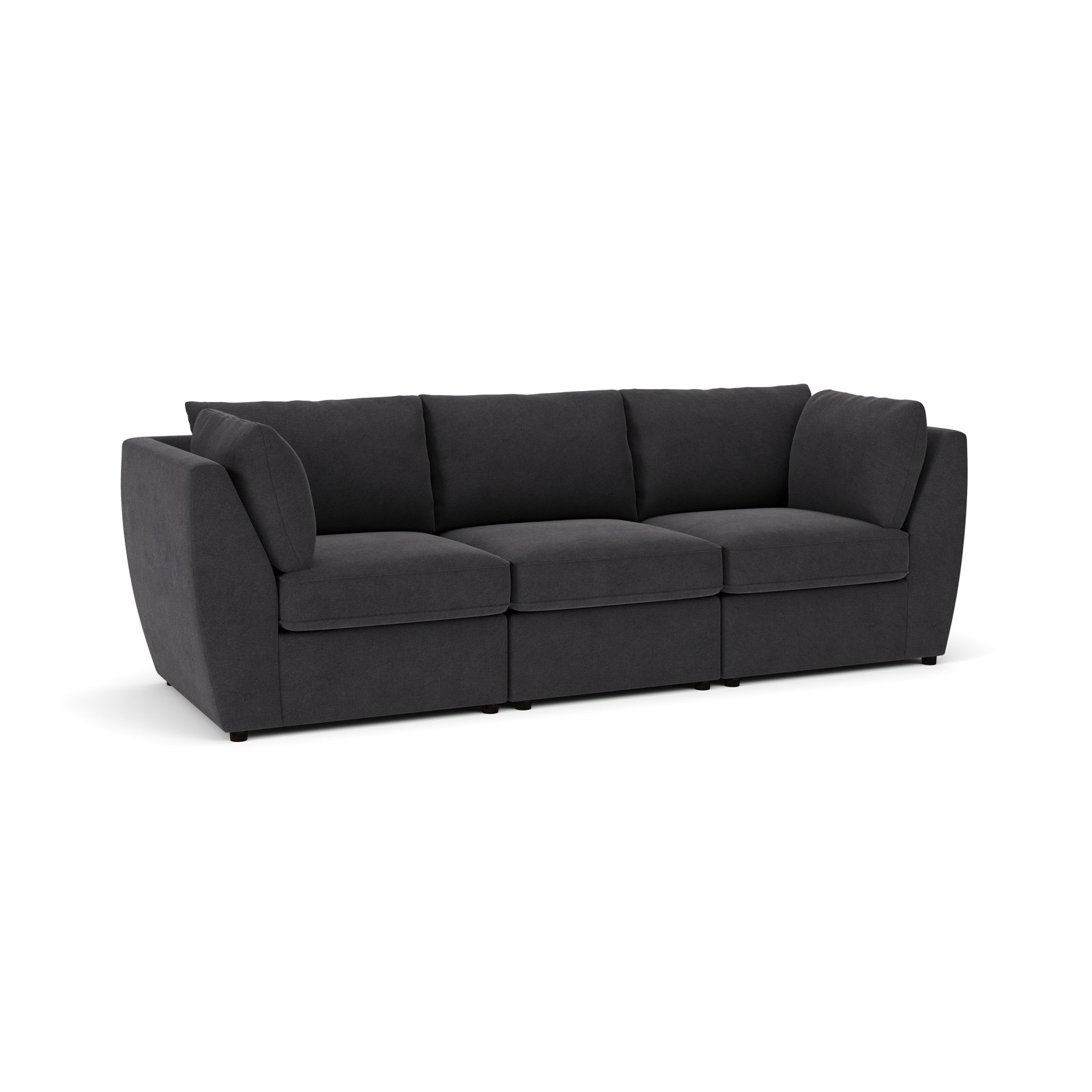 Caldwell 105" Modular Sofa, Bella Gunmetal