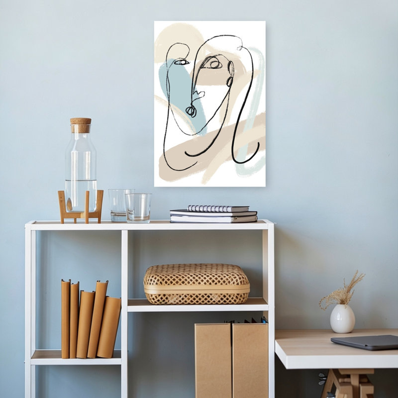 Abstrait art abstrait contemporain, 18" H x 12" W