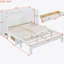 Lit escamotable double avec grands tiroirs, blanc-455262544-455262551