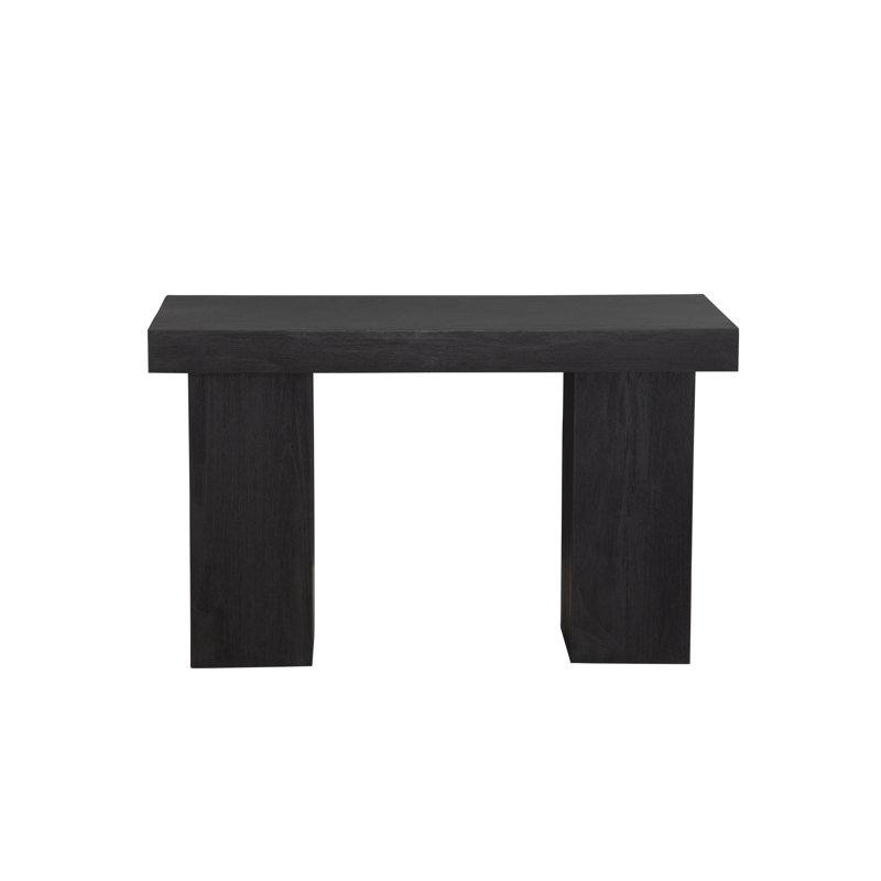 Console en bois massif 48 po Avanna, Noir