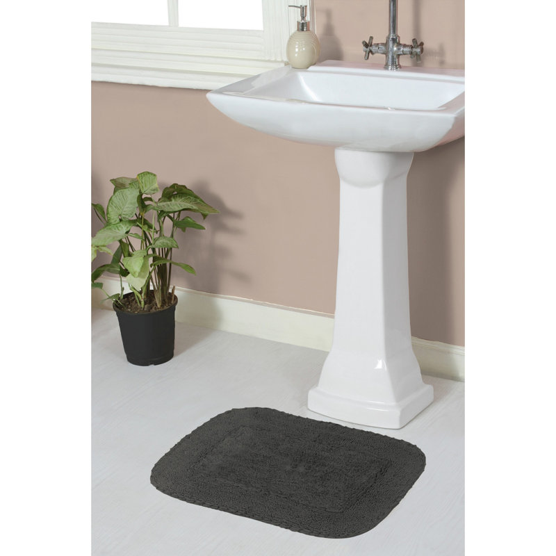 Maytham Bath Rug, Gray, Rectangle - 17" W x 24" L