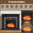 Mikiya Electric Fireplace with Mantel-1605696067