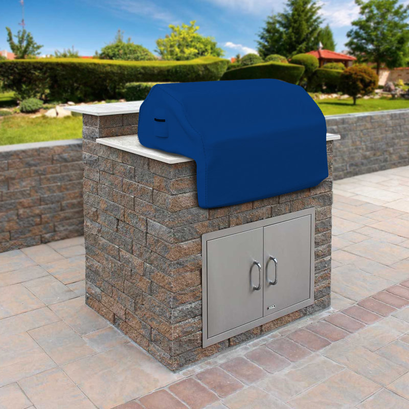 Blue Elephant 66cm D Grill Cover, Blue, 61cm H x 91.4cm W x 66cm D