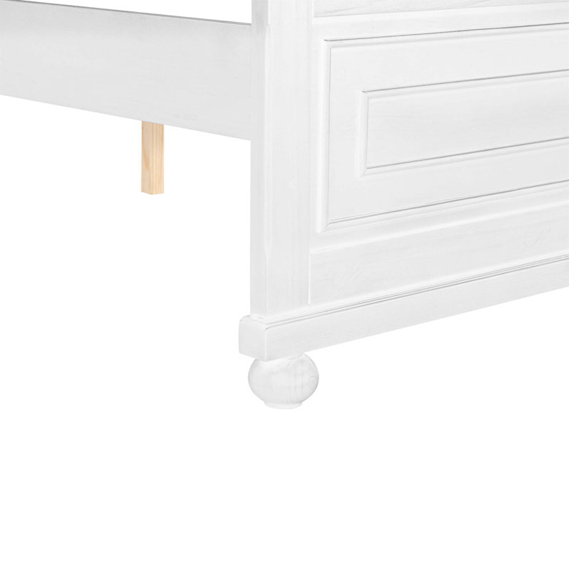 Très grand lit avec tête de lit, pied de lit et station de charge USB pour un confort moderne et un sommeil confortable