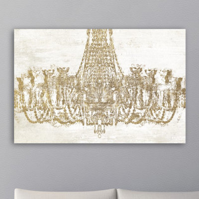 Glam Chandelier, impression sur toile tendue
