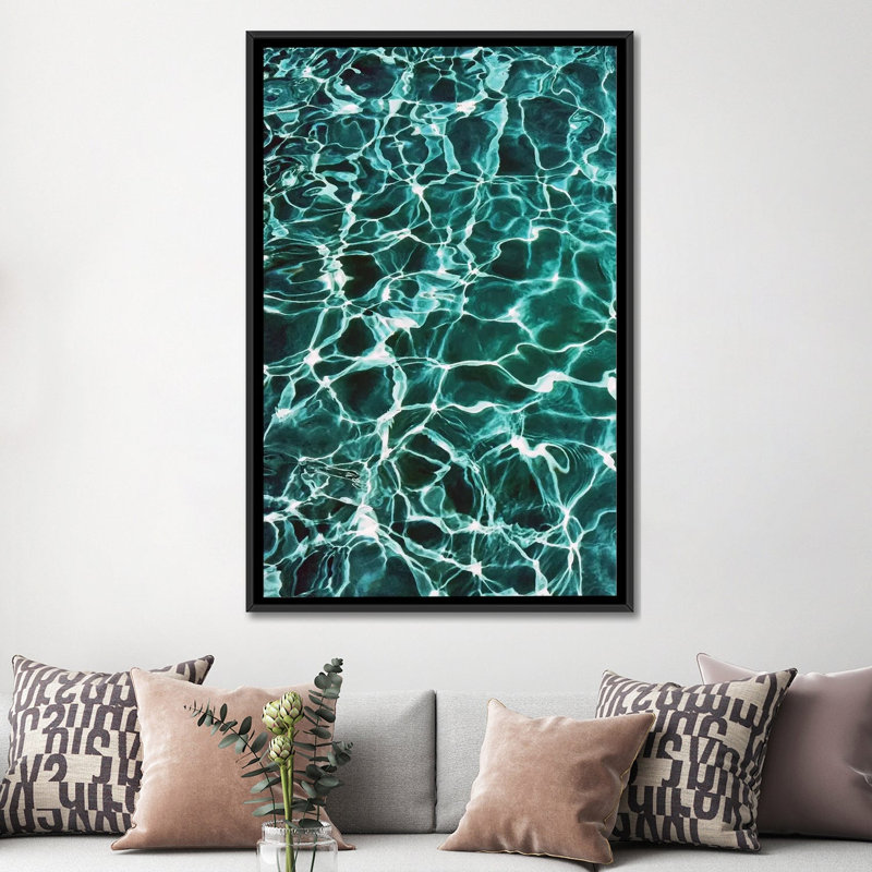 «Waiting for Summer», impression sur toile, H 26 po x l 18 po x P 1,5 po, Toile avec cadre noir, Pas de tapis