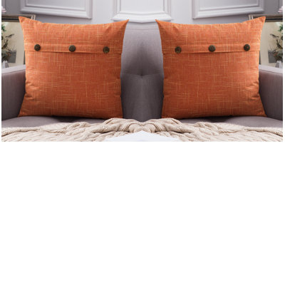 Buttons Chenille Throw Pillow