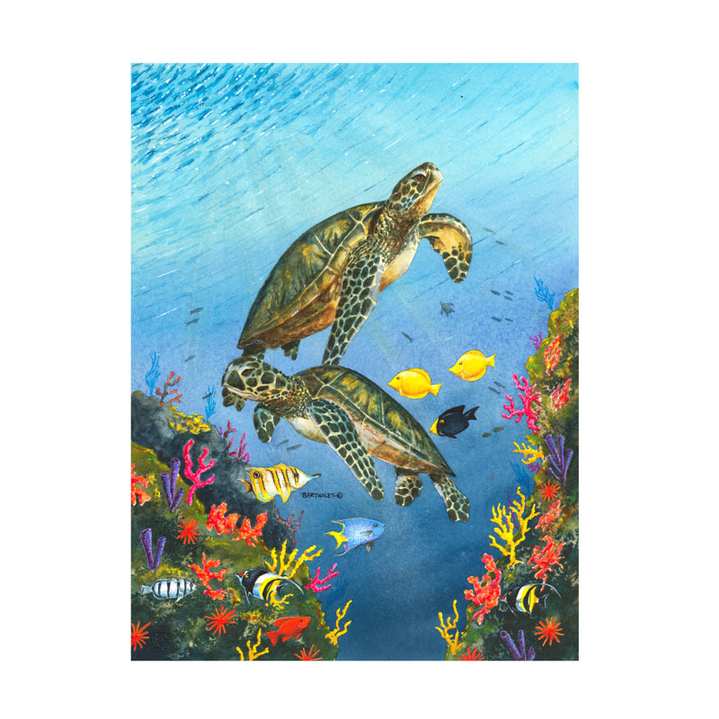 «Dave Bartholet Paradise», art sur toile, H 14 po x l 19 po