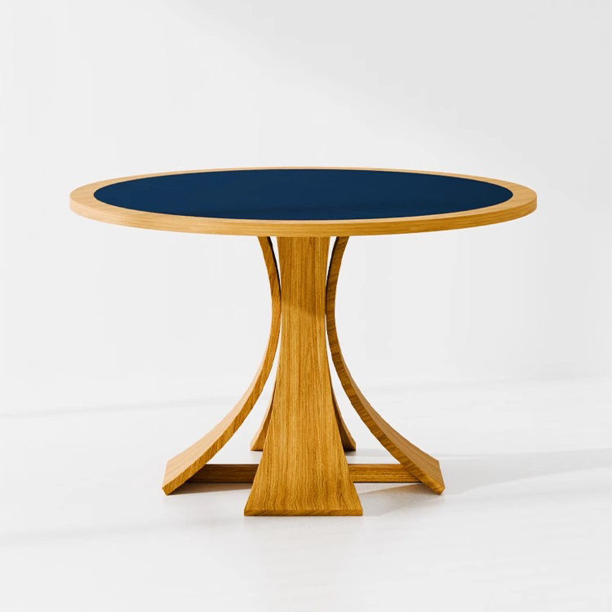 Corrigan Studio® Walnut&Beige Round Sintered Stone Dining table | Wayfair