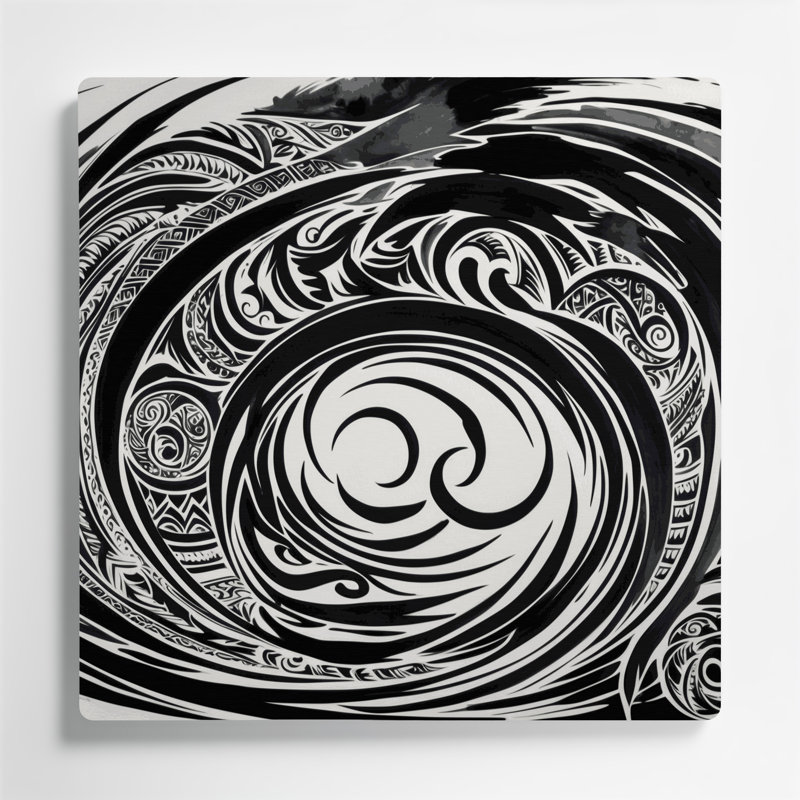 Art mural gris hawaïen, H 12 po x l 12 po