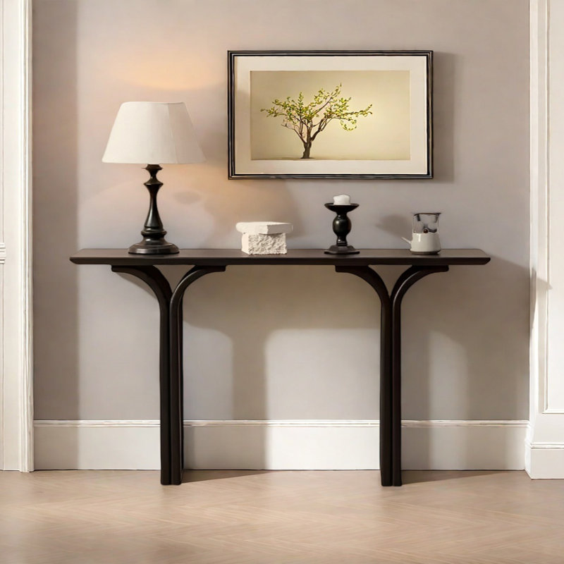 Console Modern Minimalist Art, H 29,53 po x l 59,06 po x P 11,81 po, Noir, noir, noir, noir
