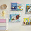 Bibliothèque flottante en acrylique, paquet de 4, tablettes murales modernes transparentes, bibliothèque à rebords invisibles pour les chambres, les chambres de bébé et les espaces familiaux