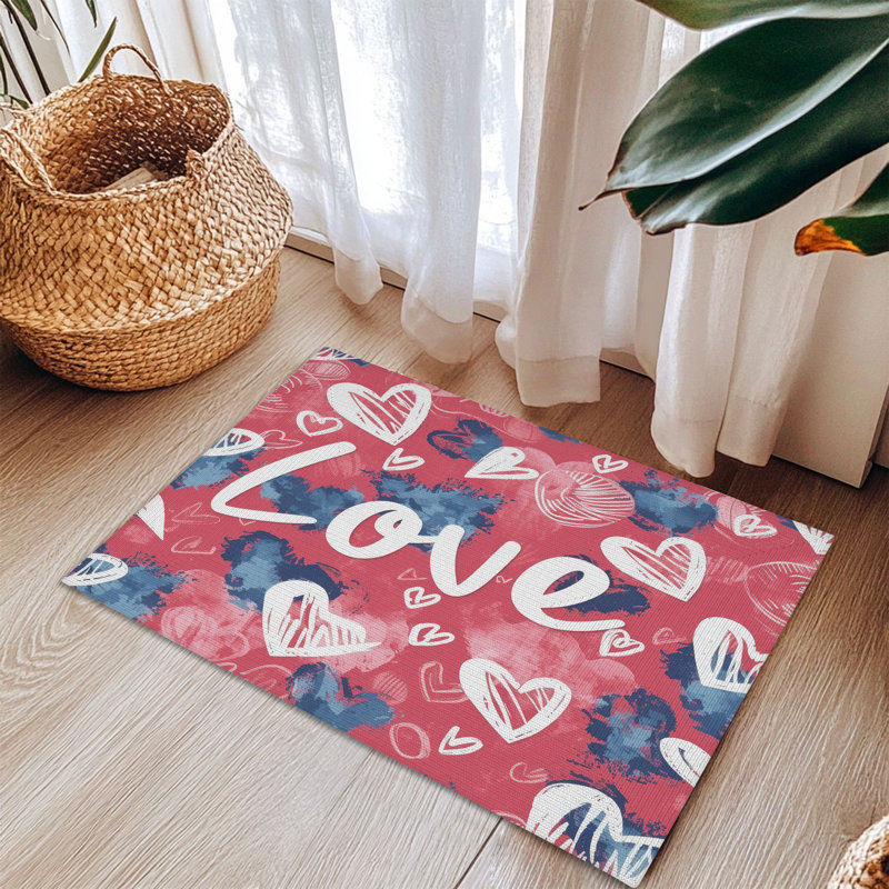 Tapis tressé Love Love, Rectangulaire 3 pi x 5 pi