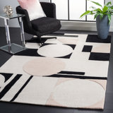Tapis rosé / noir Felipe