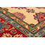 Tapis de zone en laine ivoire/rouge 6 pi 9 po x 9 pi 9 po à la main one-of-kind-noué la 2010 Lantilly