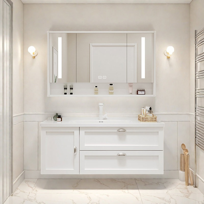 French light luxury simple bathroom cabinet