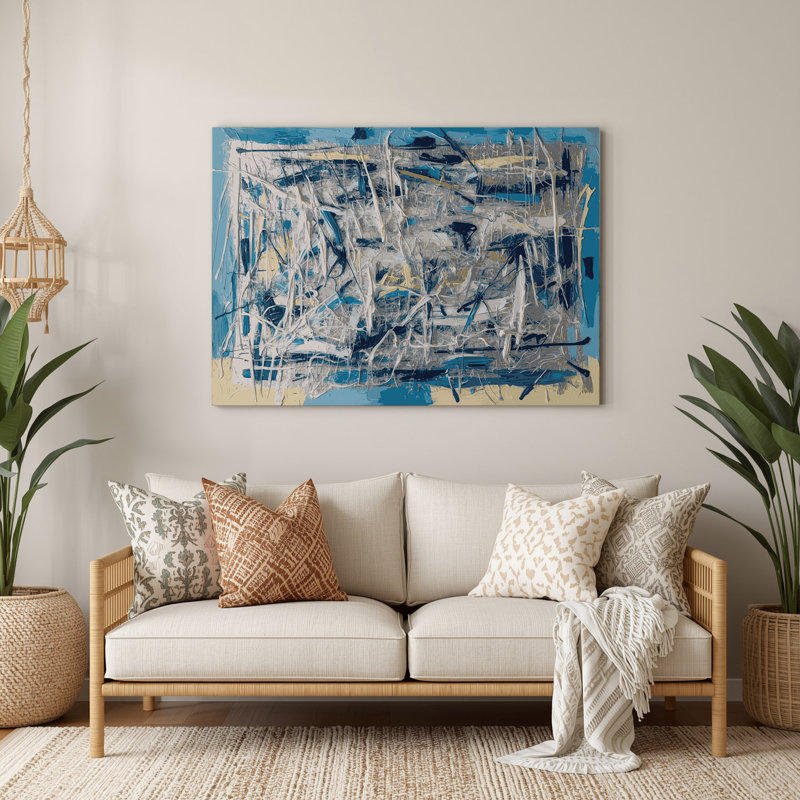 Art mural en métal Neo Expressionism 35, H 240 po x l 288 po x P 0,05 po