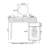 Makeup Vanity with Light mirror,3 drawers