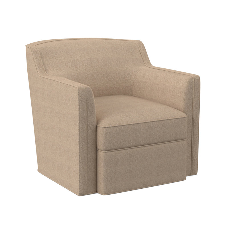 Camber Swivel Armchair, Maya Wheat Polyester Blend