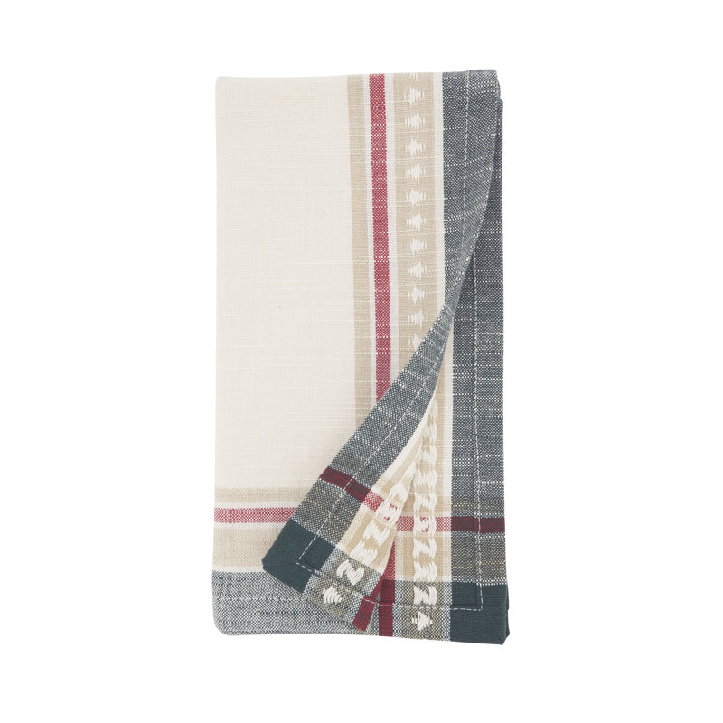 Ensemble de 4 serviettes Merry Pines Dobby