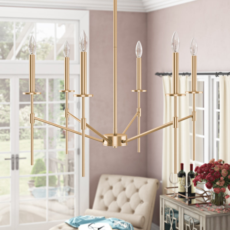 6 - Light Dimmable Classic / Traditional Chandelier