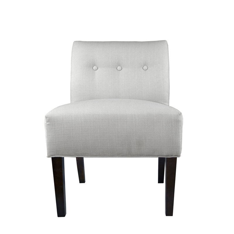 Fauteuil de chambre capitonné de 23 po de largeur Brannan, Argent