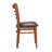 Gensingh Ladder Back Side Metal Chair with Faux Leather-467665063