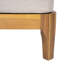 Fauteuil club d'extérieur en bois d'acacia avec coussins et lattes Kaelin-126042934