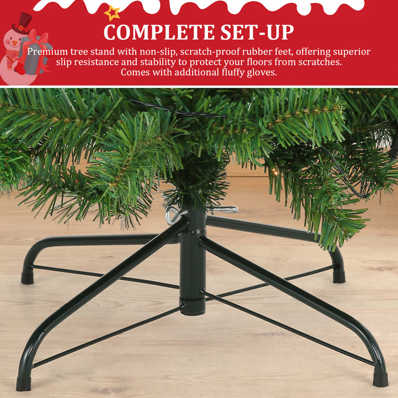 6' Spruce Christmas Trees, Easy Set Up Artificial Xmas Trees
