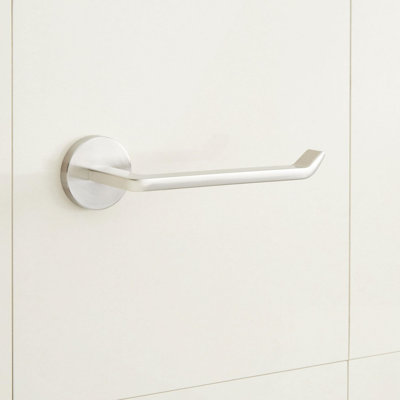 Signature Hardware 485043 Drea Wall Mounted Spring Bar Toilet Paper Holder - Matte Black