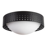 Astoria 14-in Black Flush Mount