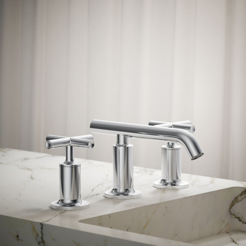 Purist Widespread Bathroom Sink Faucet, Polished Chrome