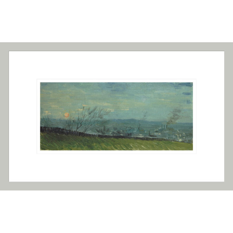 Coucher de soleil à Montmartre par Vincent van Gogh, impression giclée encadrée, 10,65 po H x 16,75 po L