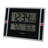 Modern & Contemporary Digital Atomic Tabletop Clock with Alarm in Black