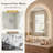 Wall-Mounted Arched Mirror LED Anti-Fog Bathroom Mirror, Adjustable Brightness and Color Temperature Vanity Mirror-1597272765