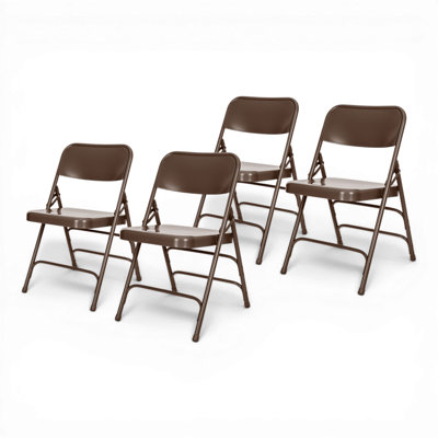 Chaise pliante empilable en métal Bernadine