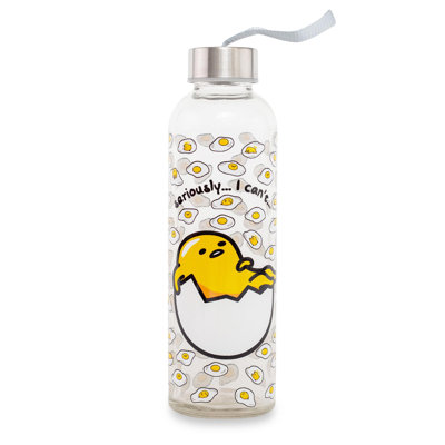 Silver Buffalo 18oz. Glass Water Bottle