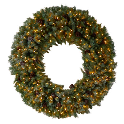 Faux Lighted 60'' Wreath