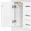 Meuble-lavabo de 24,8 po avec lavabo en céramique, armoire autoportante moderne avec porte à fermeture en douceur, tiroir profond, tiroir peu profond et tiroir large pour un rangement peu encombrant-397035580