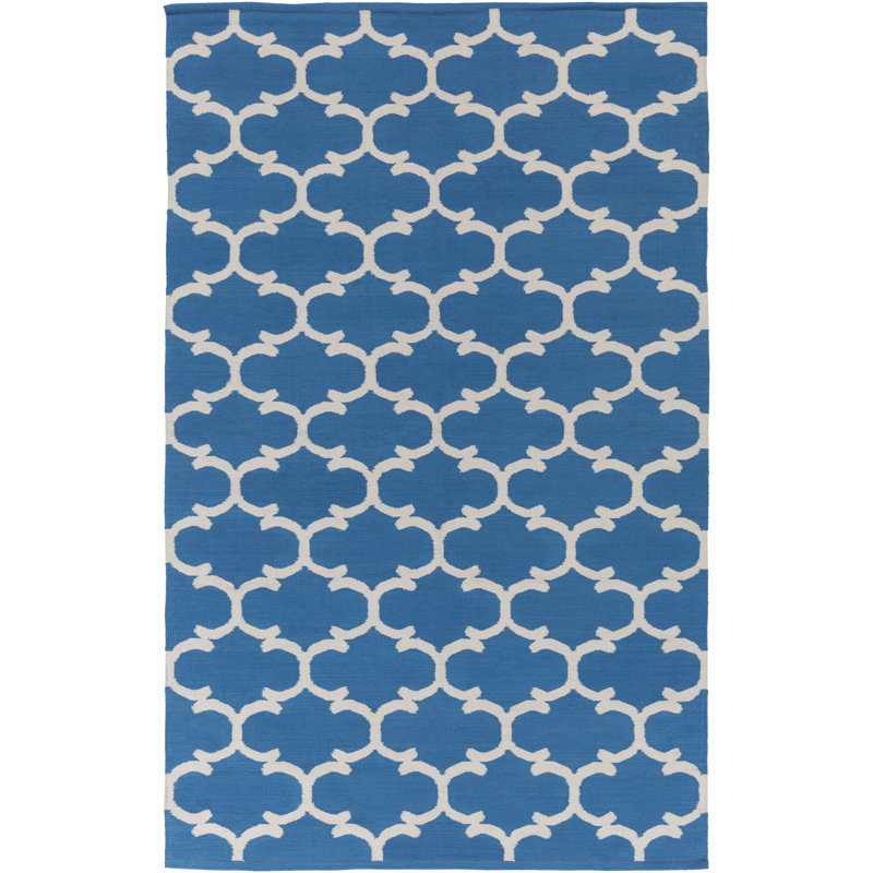 Ayles Cotton Geometric Indoor Rug, Rectangle 8' x 10'