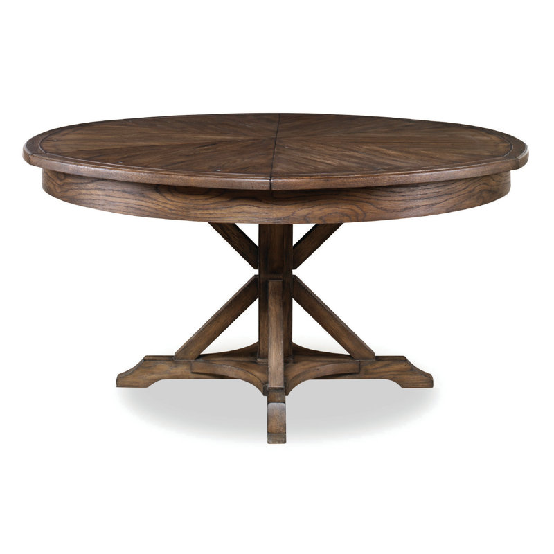Monarch Round Dining Table, Brown Rustic