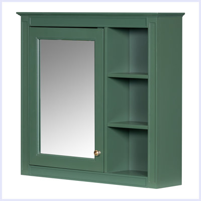 Modern Wall Mounted Bathroom Storage Cabinet with Mirror
