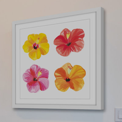 « hibiscus » par molly rosner, reproduction d’art encadrée