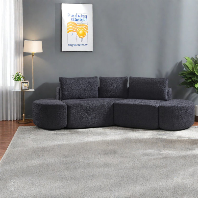 Versatile Modular Sofas, Chenille Fabric, Contemporary Style For Home