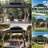 Sunjoy 13 x 15 ft Hardtop Gazebo, Outdoor Patio Steel Frame Gazebo with 2‑Tier Metal Roof & Mesh Netting, Black