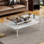 Coffee Table And End Tables Set Of 3, Tempered Glass Table With MDF Layer, Modern Tables For Living Room-1532948452