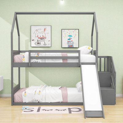 Lemeiux Kids Twin Over Twin Bunk Bed